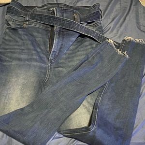 Super high waist w/belt Express Jeans